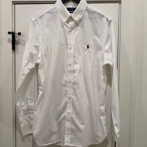Ralph Lauren White Casual Button Down Shirt